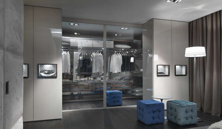 Walk-in CLOSET WITH a FRAME made OF chipboard GEODE, BESANA S. R. L.