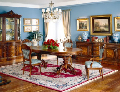 Set for the dining room with hand-decorated COMEDOR, Muebles Pico