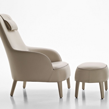 Chair with Ottoman Febo