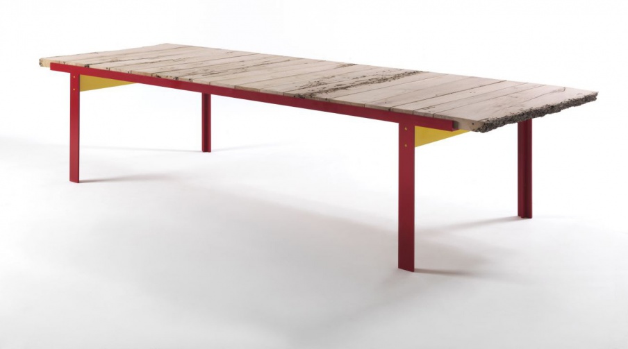Table with frame made of metal Touch Briccole, Riva 1920