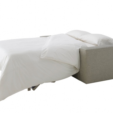 The sofa bed DO NOT DISTURB