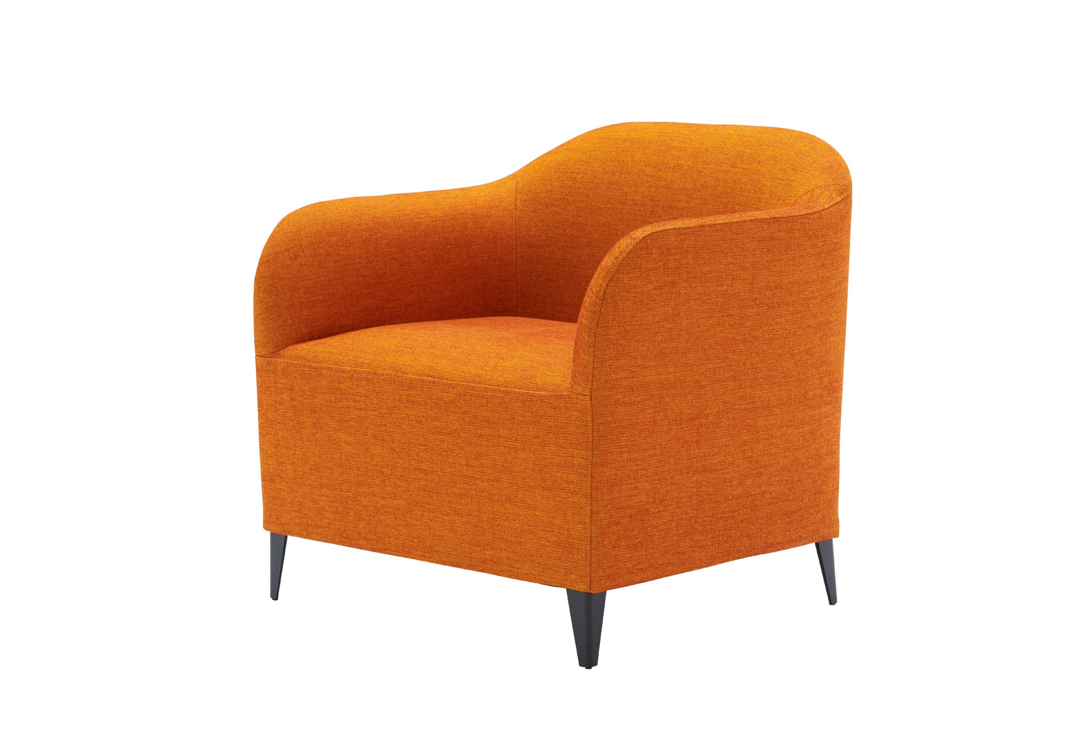 Chair with metal frame in fabric LUCA SOFT, Ligne Roset Luxury