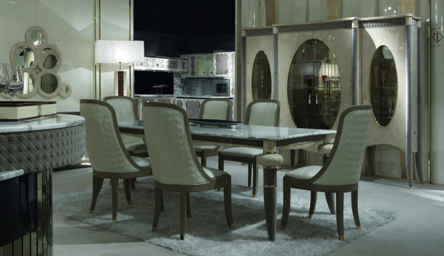 Dining room (dining set) from wood Caractere, Turri