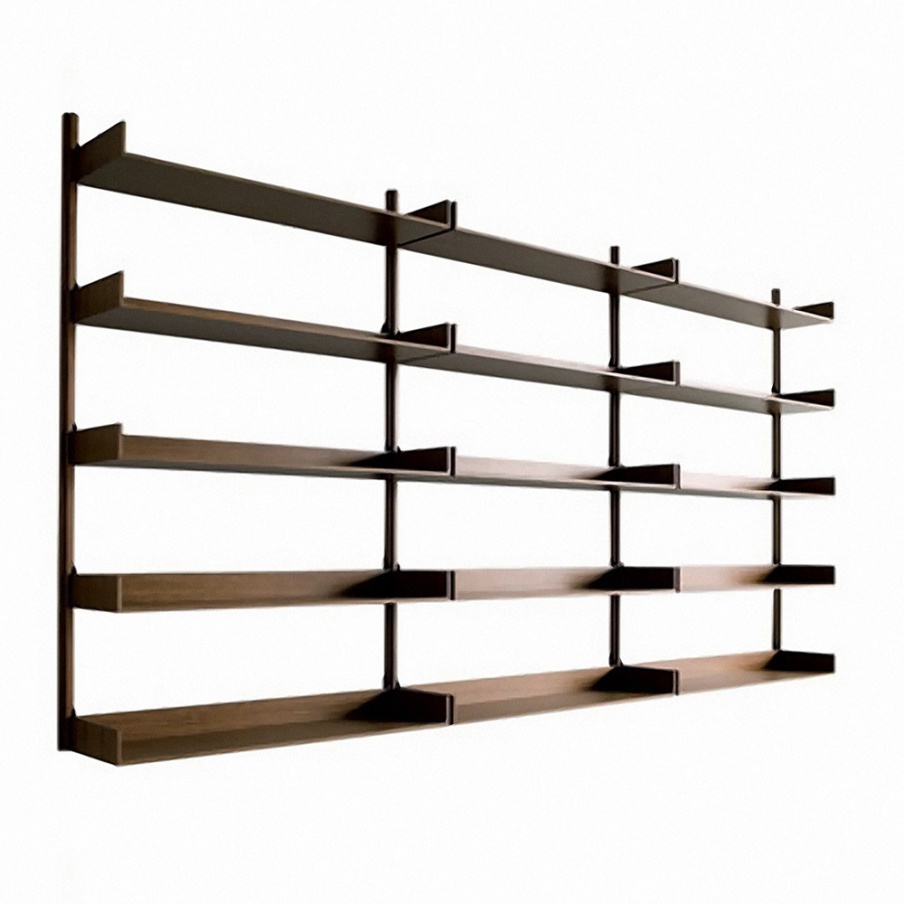 Wall display rack / shelves for storage, "Bibliotech" – Porro