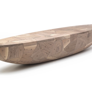 The Patchwork Oval Hemisphere Bench