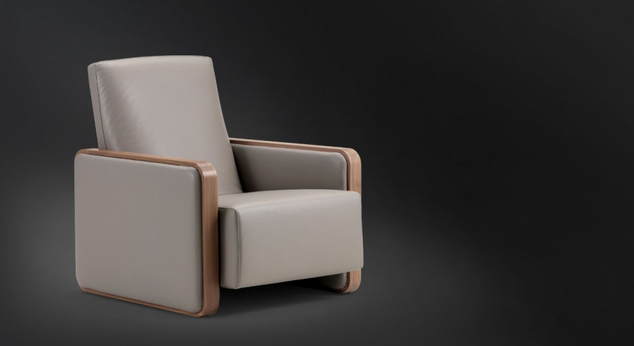 Armchair in fabric Ermes, Flou