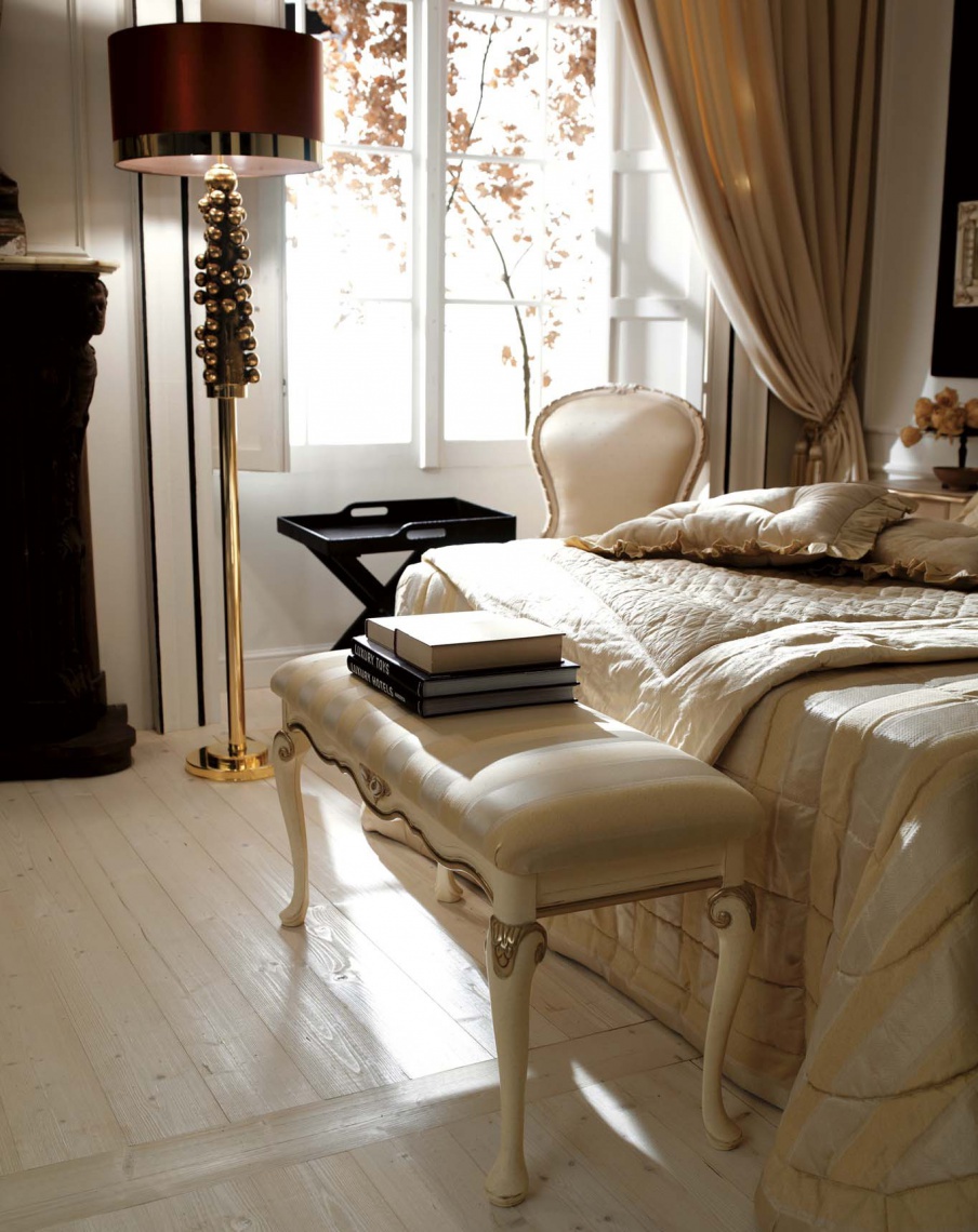 Bench bedside solid wood Ambiente Notte, Savio Firmino