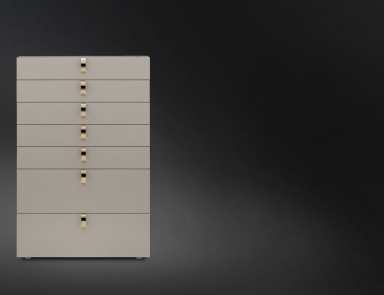 The Splendor of drawers with handles metallicheskimi, Flou