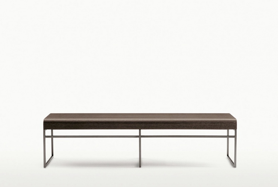 Bench on a metal frame Elios, Maxalto