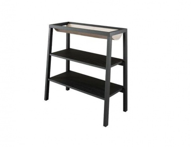 The rack is made of natural wood in leather VIDE POCHE, Ligne Roset