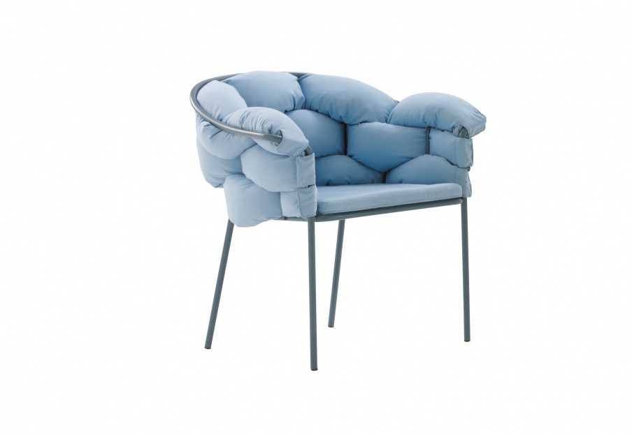 Chair with metal legs SERPENTINE, Ligne Roset 