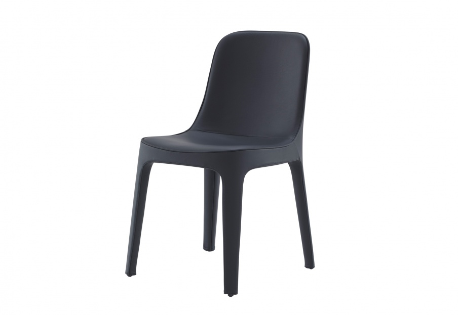 Chair in leather upholstery TESSA, Ligne Roset