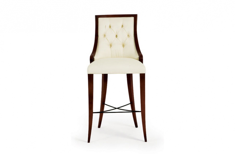 Bar stool in natural wood Megeve, Christopher Guy (Harrison & Gil