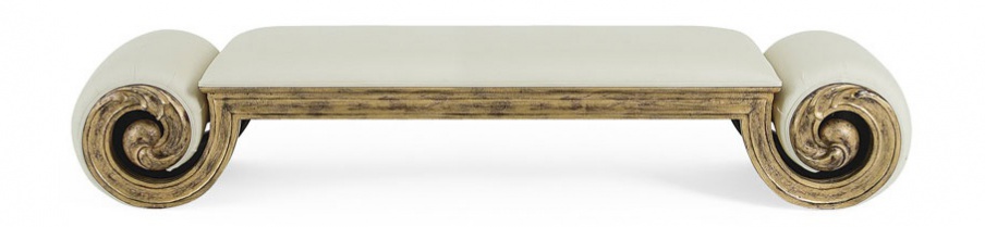 Bench with frame made from natural wood, Juliana, Christopher Guy (Harrison & Gil)