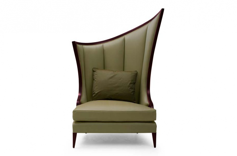 Chair natural wood Courbure Droit, Christopher Guy (Harrison & Gil)