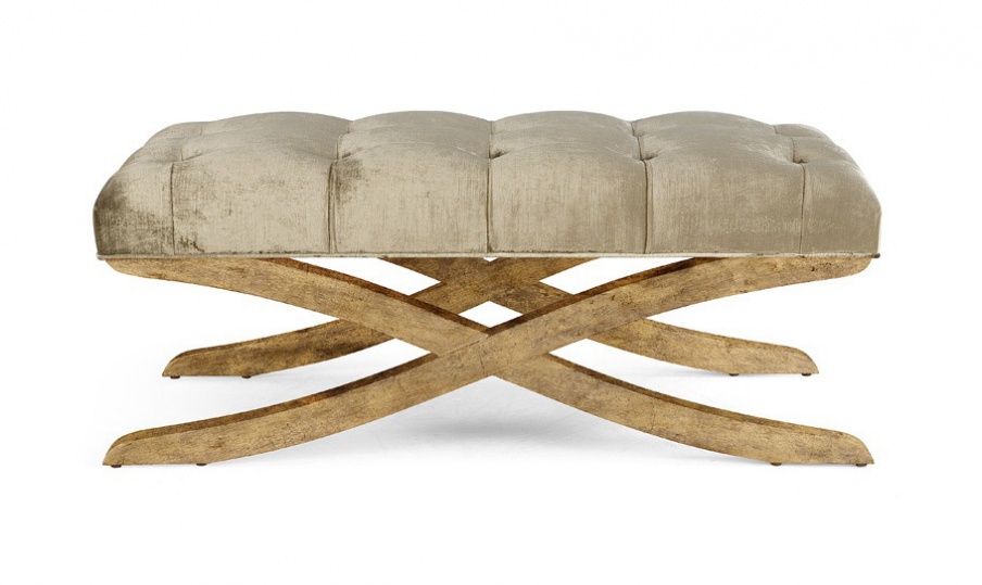 Bench with frame made from natural wood Xena, Christopher Guy (Harrison & Gil)