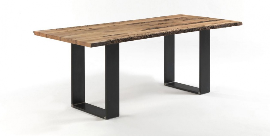 Table with top made of oak Newton Briccola, Riva 1920