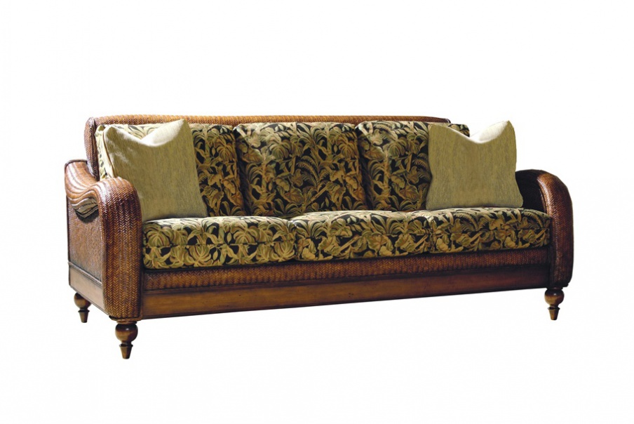 Triple Wicher sofa, Hekman Furniture