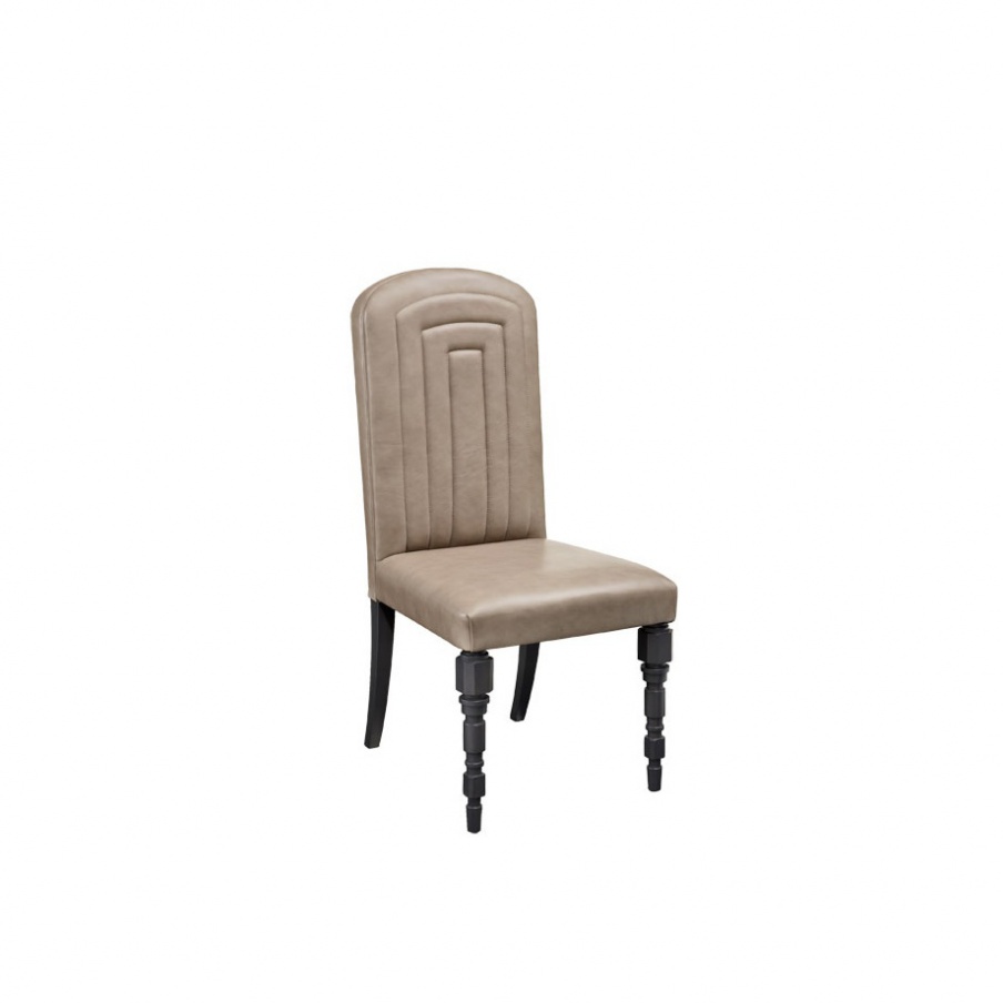 Chair with leather upholstery Tecla, Smania