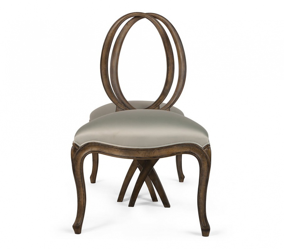 Chair made of natural wood in the textile upholstery Empêtré, Christopher Guy (Harrison & Gil)