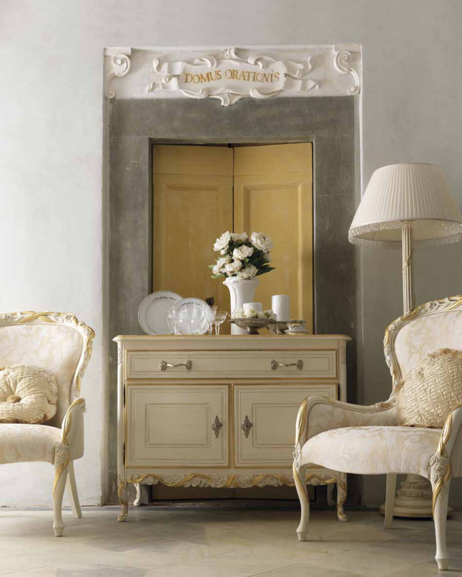 The sideboard on carved legs, Savio Firmino