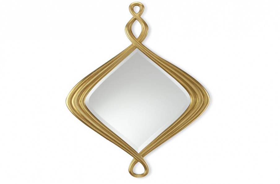 Mirror with frame made of natural wood Pirouette, Christopher Guy (Harrison & Gil)