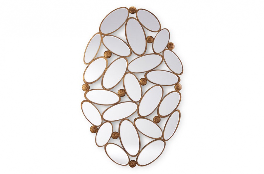 Wall mirror, Lily of the Valley, Christopher Guy (Harrison & Gil)