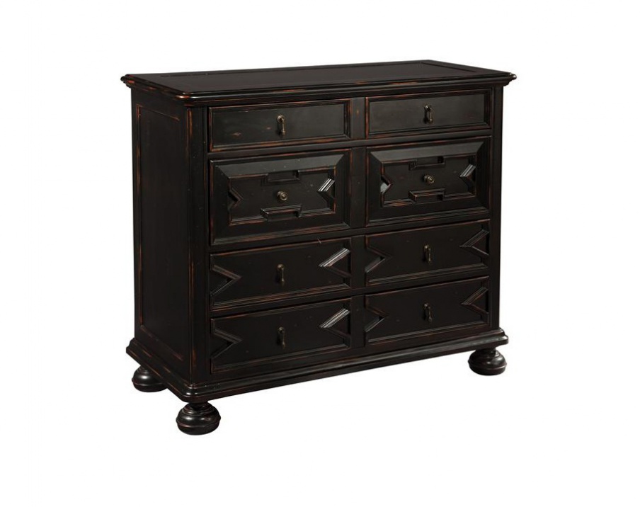 The black Jacobean chest of drawers, Hekman Furniture