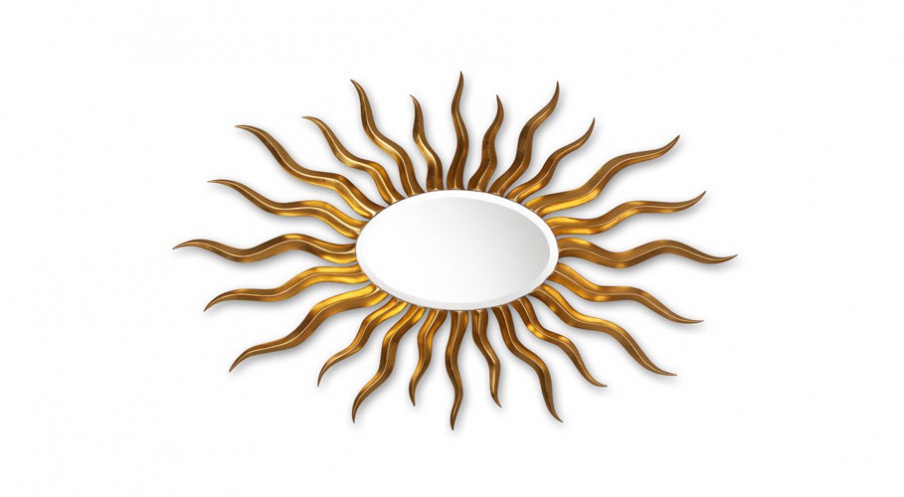 Wall mirror Elliptical sunburst, Christopher Guy (Harrison & Gil)