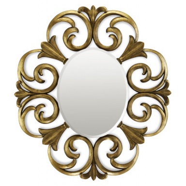 Mirror oval Foliage 