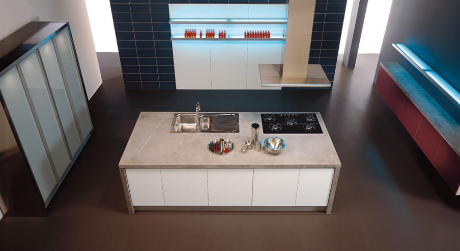 kitchen (kitchen set) Aster Cucine, Contempora, Laccato