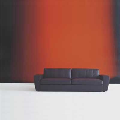 Sofa wooden frame upholstered in leather or fabric Rodolfo, Moroso