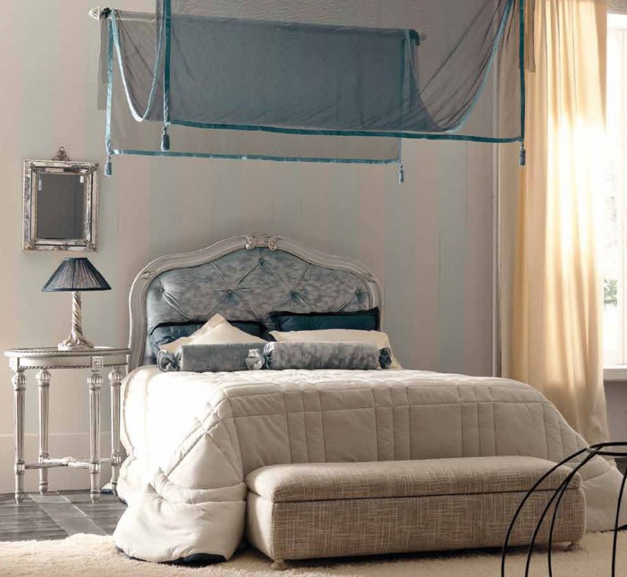 Single bed with upholstered headboard, Savio Firmino