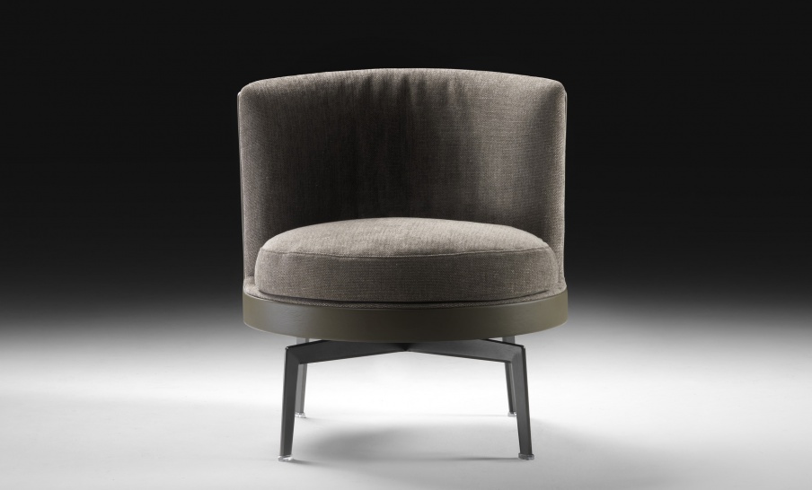 Armchair with frame made of metal Feel Good Soft Flexform