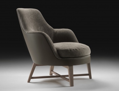 A chair made from wood Soft Guscio, Flexform