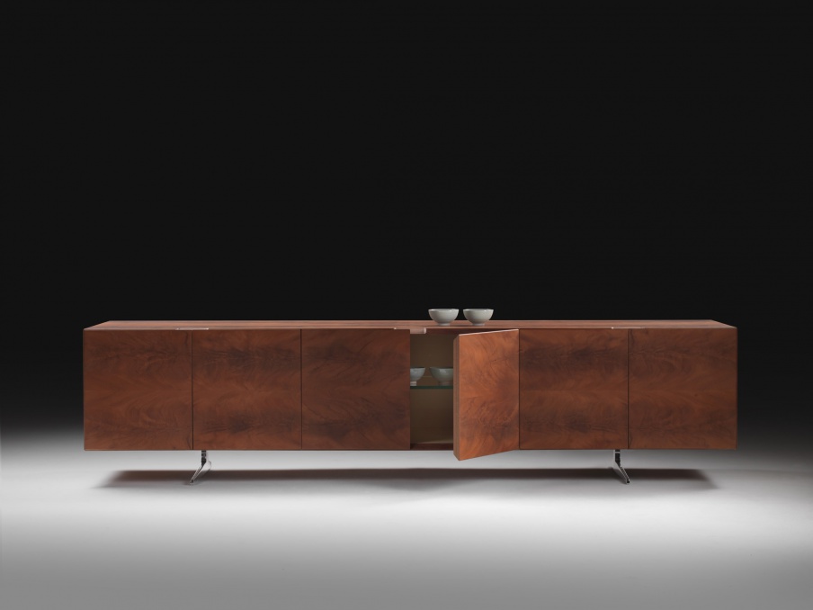 Nightstand body is made of wood Piuma, Flexform