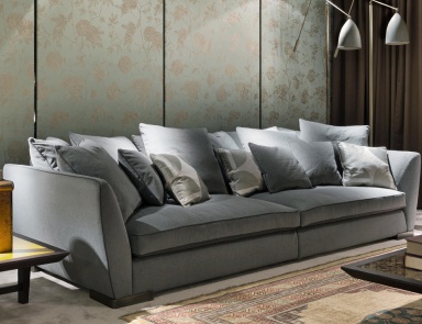 A sofa with a frame made of metal Ginevra, Flexform