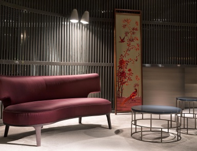 Sofa semicircular shape Drop, Flexform