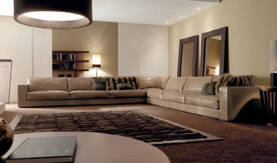 A sectional sofa on a frame of wood Billy, Ulivi