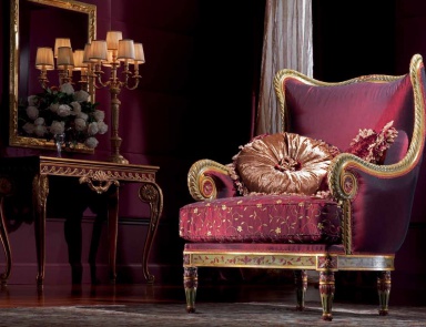 Chair with high back, Rea, Zanaboni