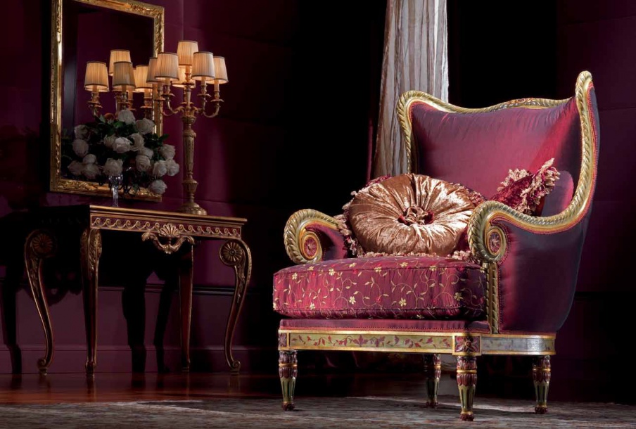 Chair with high back, Rea, Zanaboni