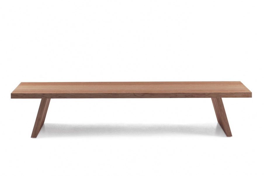 Bench made of natural wood Groove, Porro