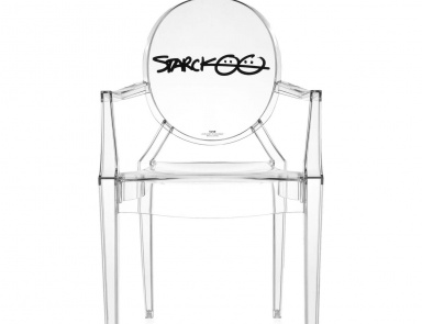 Chair made of polycarbonate Louis Ghost, Kartell