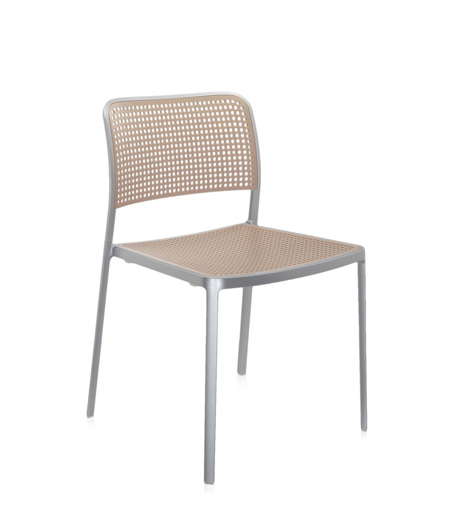 Chair with aluminum frame construction Audrey, Kartell 