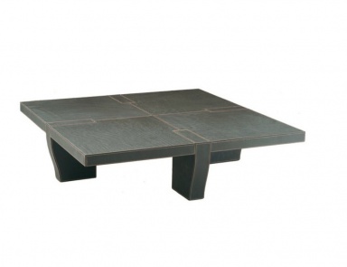 The coffee table in the leather Matisse, Ulivi