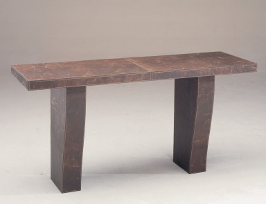 Console in leather Matisse, Ulivi