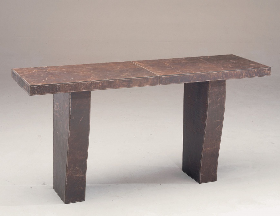 Console in leather Matisse, Ulivi