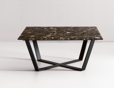 Coffee table with marble top with metal legs Kim, Ulivi 