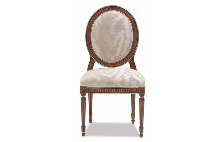 A chair with oval backrest Art. S/550, Zanaboni