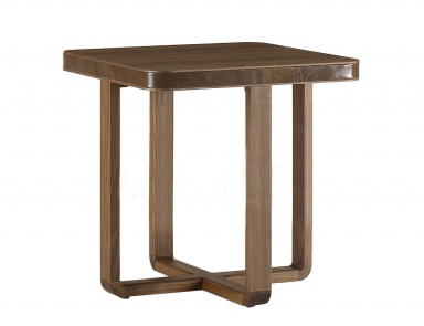 Pridivannogo table square leather covered Park Luxury, Ulivi